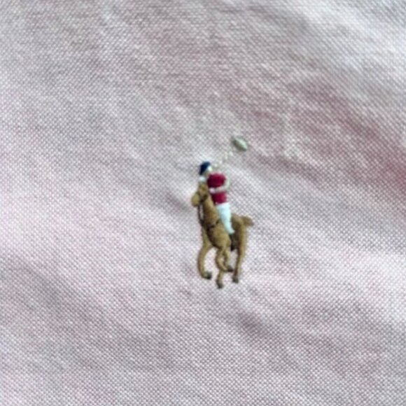 Ralph Lauren Men’s Classic Fit Pink Oxford Shirt Size 8 Button-Down Embroidered - Picture 3 of 8